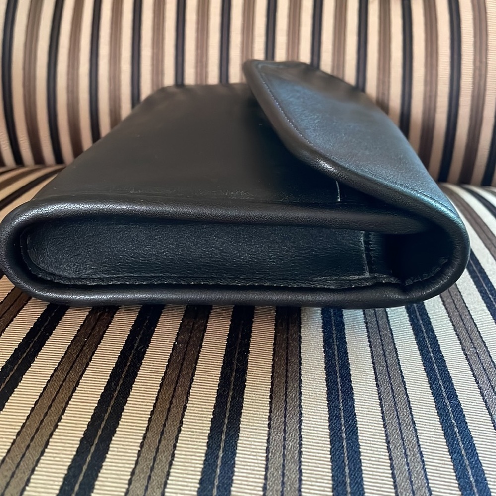 VINTAGE COACH ENVELOPE CLUTCH 9810 MADE IN NEW YORK CITY BLACK - Picture 6 of 12